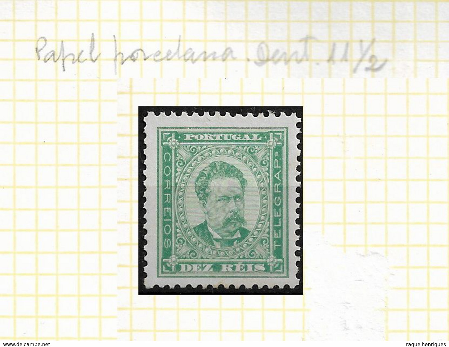 PORTUGAL STAMP - 1884-87 D.LUIS I P.PORCELANA Perf:11½  Md#61 MNH (LPT1#207) - Nuovi
