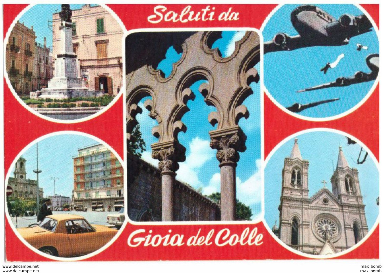 1978 GIOIA DEL COLLE   1   SALUTI AEREO PARACADUTISTI  BARI - Barletta
