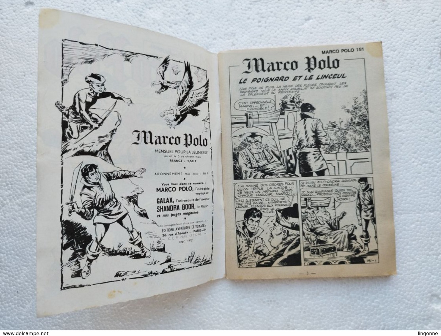 Marco Polo (Dorian, Puis Marco Polo) (Mon Journal) Numéro 151 Le Poignard Et Le Linceul - 1972 - Marco-Polo