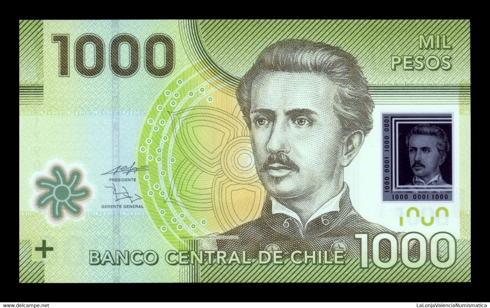 Chile 1000 Pesos 2010 Pick 161a First Date Polymer SC UNC - Cile