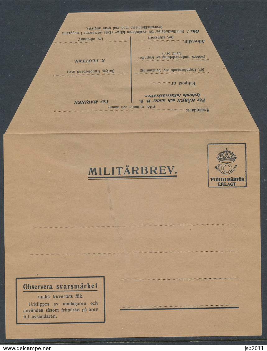 M 1a, V3. Envelop With Replay Stamp. Small National Coat Of Arms. . MNH (**) See Description And Scans - Militari