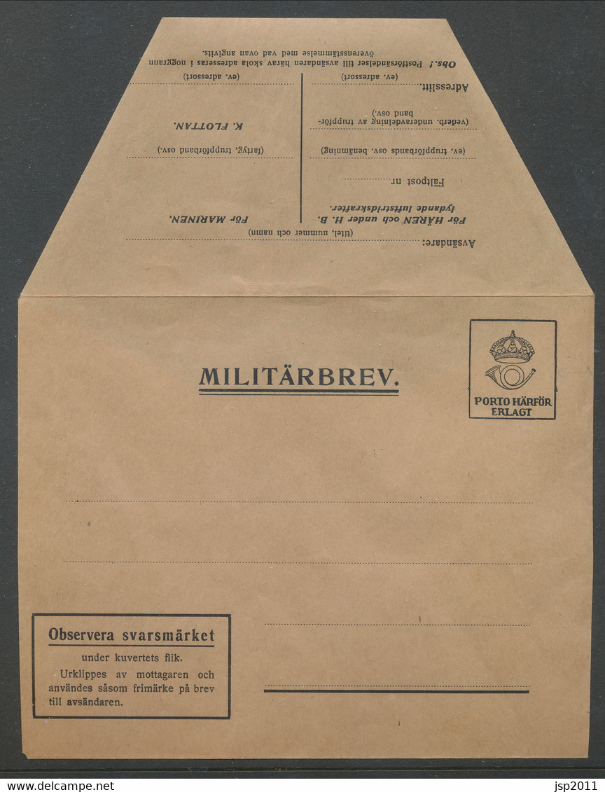 M 1b. Envelop With Replay Stamp. Small National Coat Of Arms. . MNH (**) See Description And Scans - Militärmarken