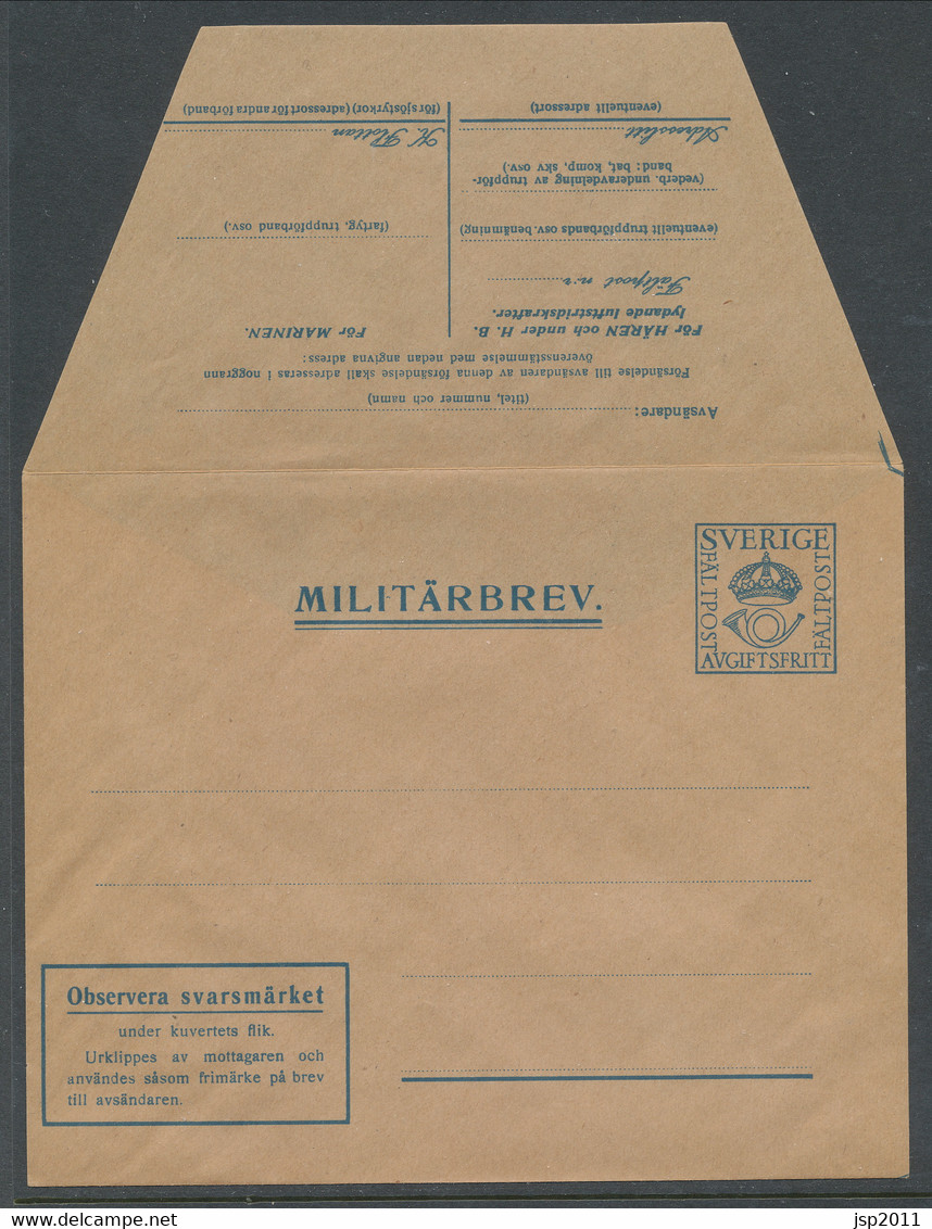 M 2a. Envelop With Replay Stamp. Small National Coat Of Arms. . MNH (**) See Description And Scans - Military