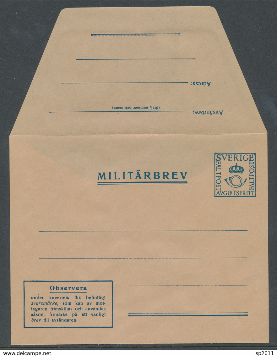 M 3b Type II. Envelop With Replay Stamp. Small National Coat Of Arms. . MNH (**) See Description And Scans - Militärmarken