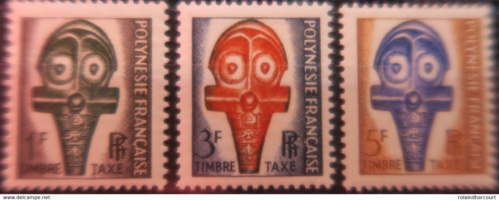 R2253/385 - 1958 - POLYNESIE FRANÇAISE - TIMBRES TAXE - SERIE COMPLETE - N°1 à 3 NEUFS* - Timbres-taxe