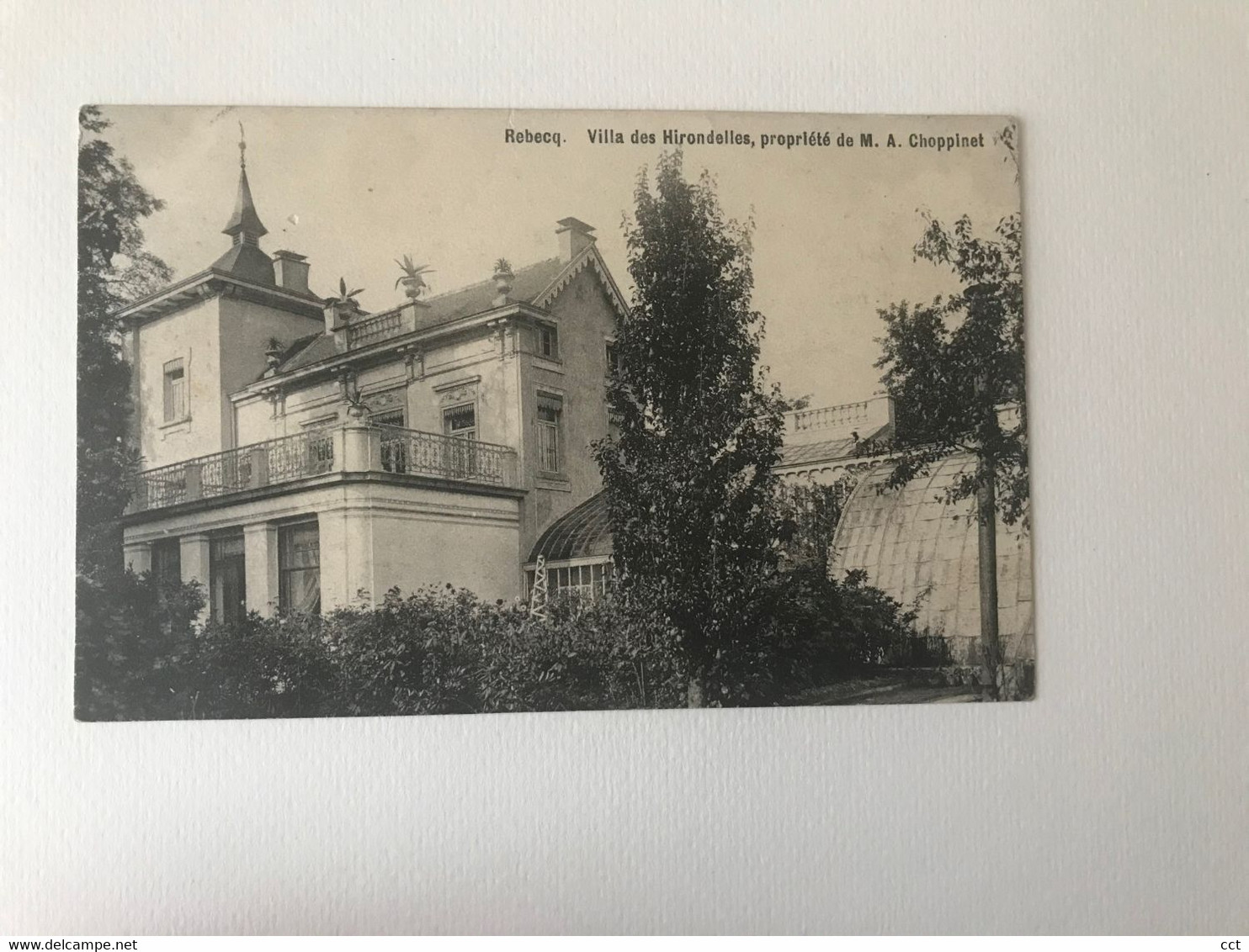 Rebecq   Villa Des Hirondelles  Propriété De M. A. Choppinet   Edit F Janssens-Jaumotte - Rebecq