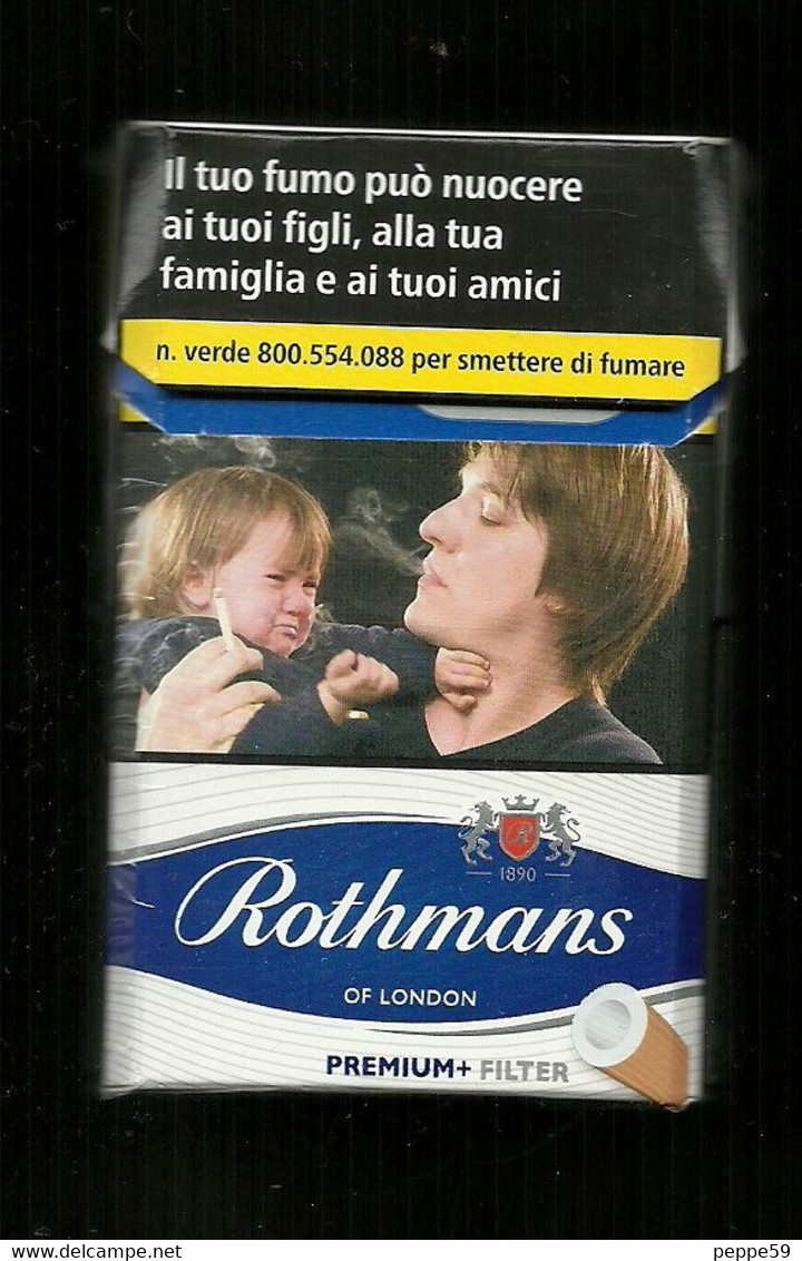 Tabacco Pacchetto Di Sigarette Italia - Rothmans Blu 2017 N.4 Da 20 Pezzi - Vuoto - Etuis à Cigarettes Vides