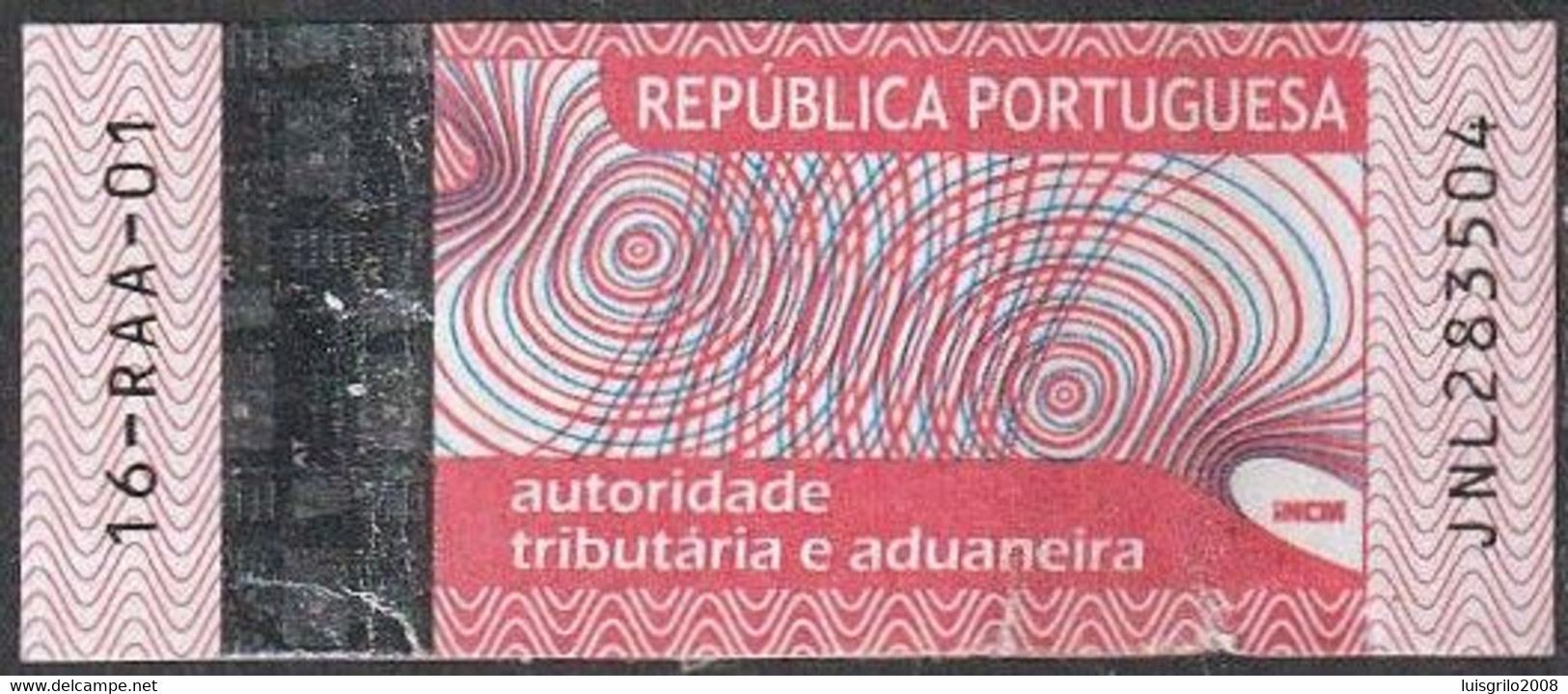 Fiscal/ Revenue, Portugal - Tabac/ Tobacco Tax, Imposto Sobre Tabaco - |- Açores, 2016 - Usado