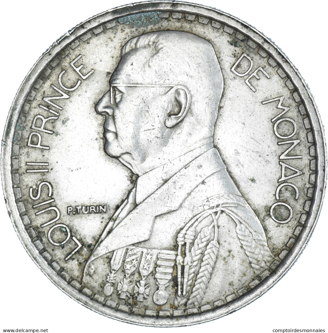 Monnaie, Monaco, Louis II, 20 Francs, Vingt, 1947, TTB+, Cupro-nickel - 1922-1949 Louis II