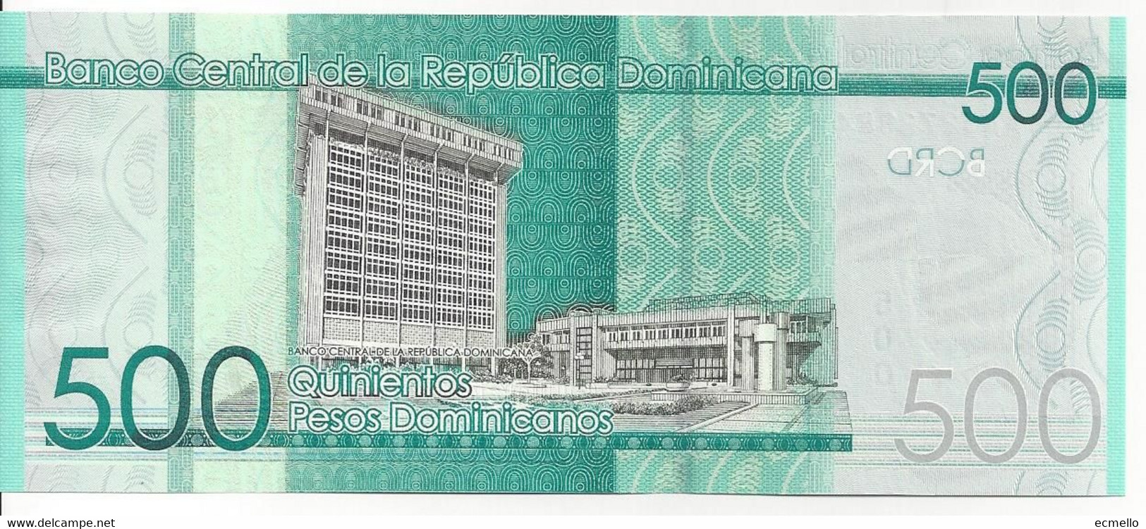 DOMINICAN REPUBLIC 500 PESOS 2014 UNC AA SERIES BEST PRICE - Dominicaine