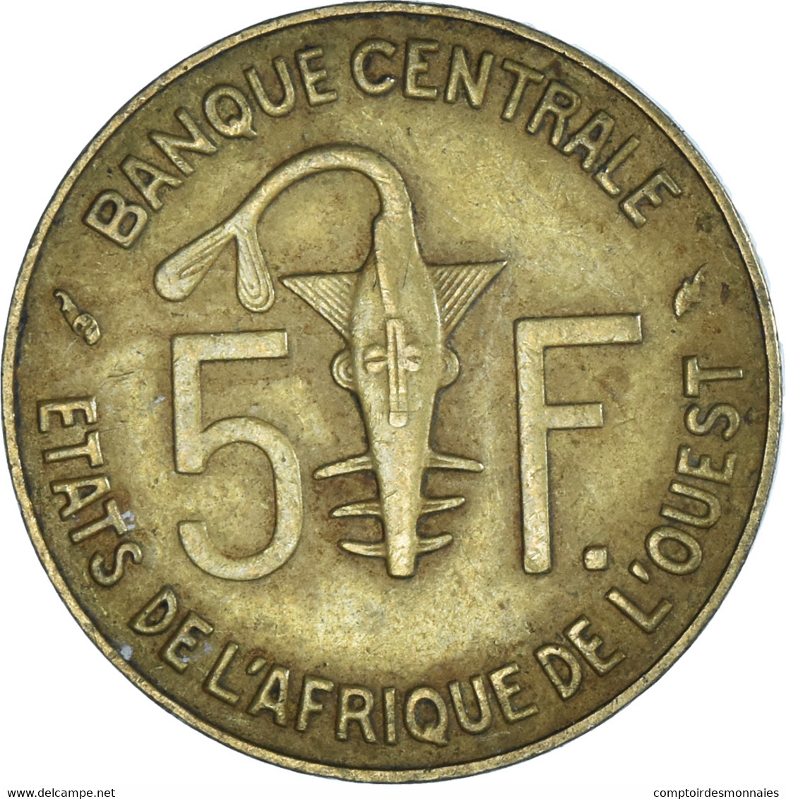 Monnaie, Communauté économique Des États De L'Afrique De L'Ouest, 5 Francs - Côte-d'Ivoire