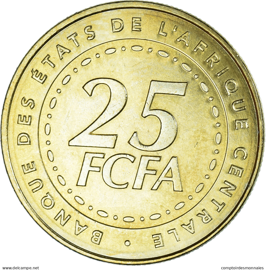 Monnaie, États De L'Afrique Centrale, 25 Francs, 2006, Paris, FDC, Laiton - Cameroon