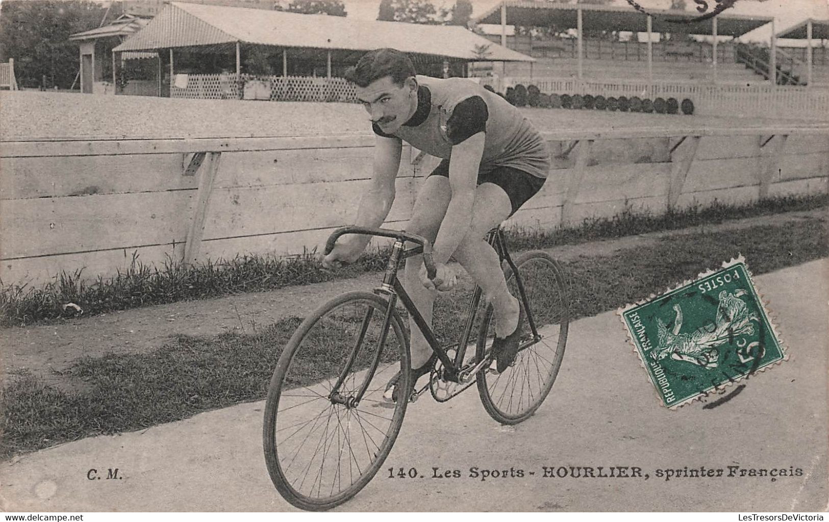 CPA Sport  - Les Sports - Hourlier Sprinter Francais - Vélo - Cyclisme - 1908 - Cyclisme