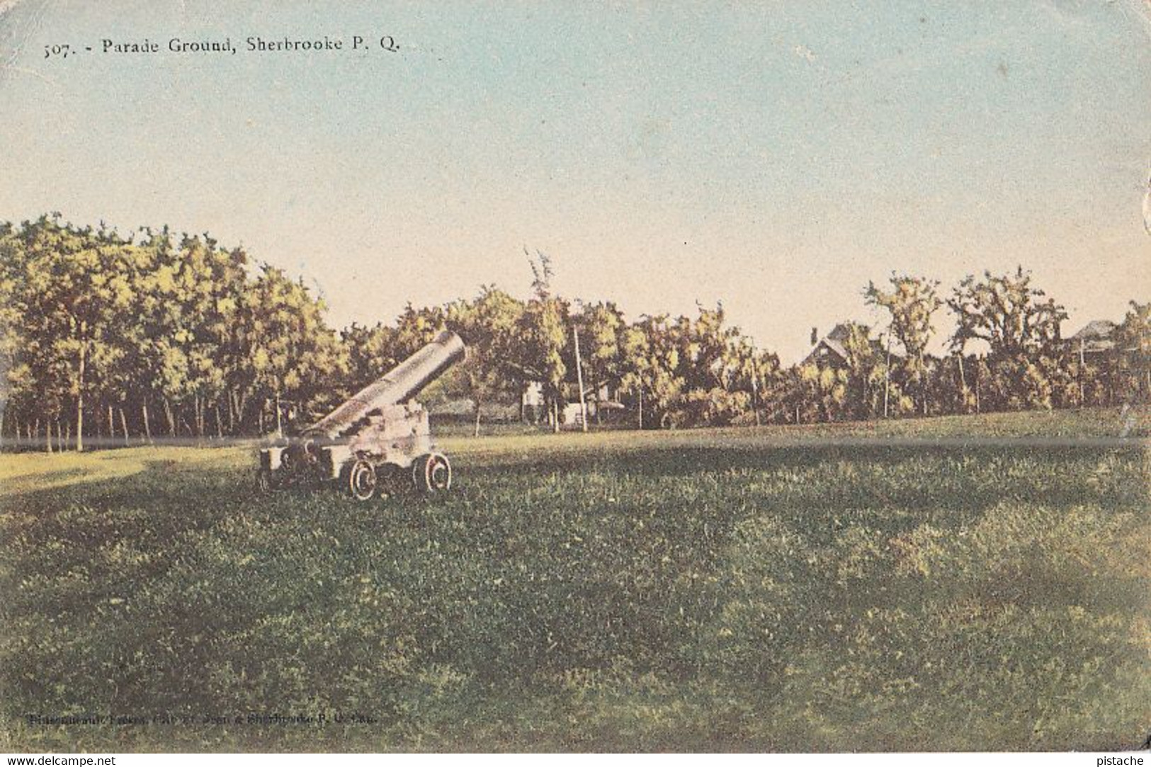 2022ac – Sherbrooke Québec – Parade Ground – Artillery Canon - Champ De Mars – 2 Scans - Sherbrooke