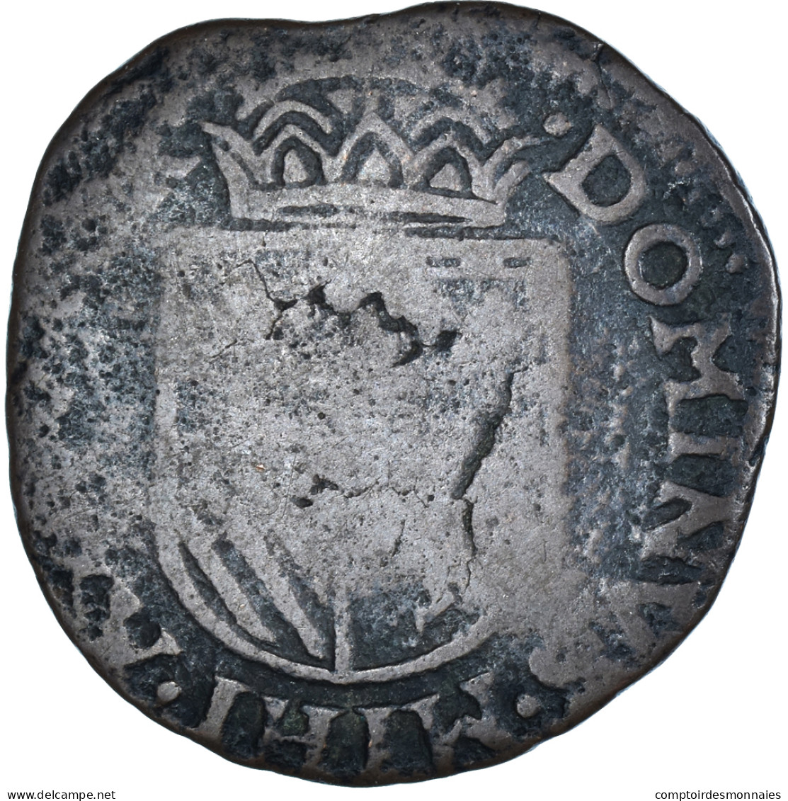 Monnaie, Pays-Bas Espagnols, Philippe II, Liard, TB, Cuivre - Países Bajos Españoles