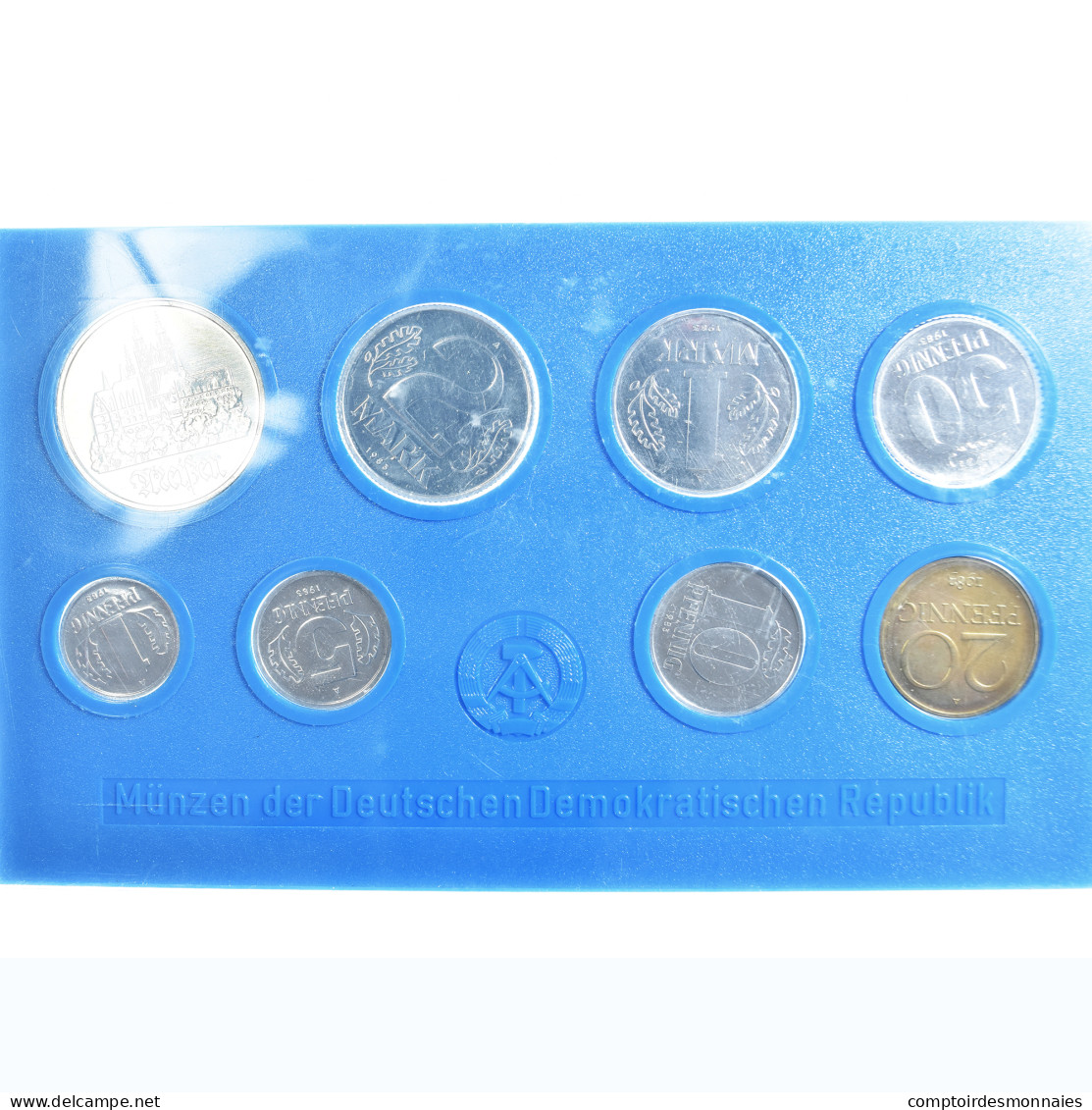Monnaie, République Démocratique Allemande, 1 Pfennig To 5 Mark Meißen, 1983 - Mint Sets & Proof Sets