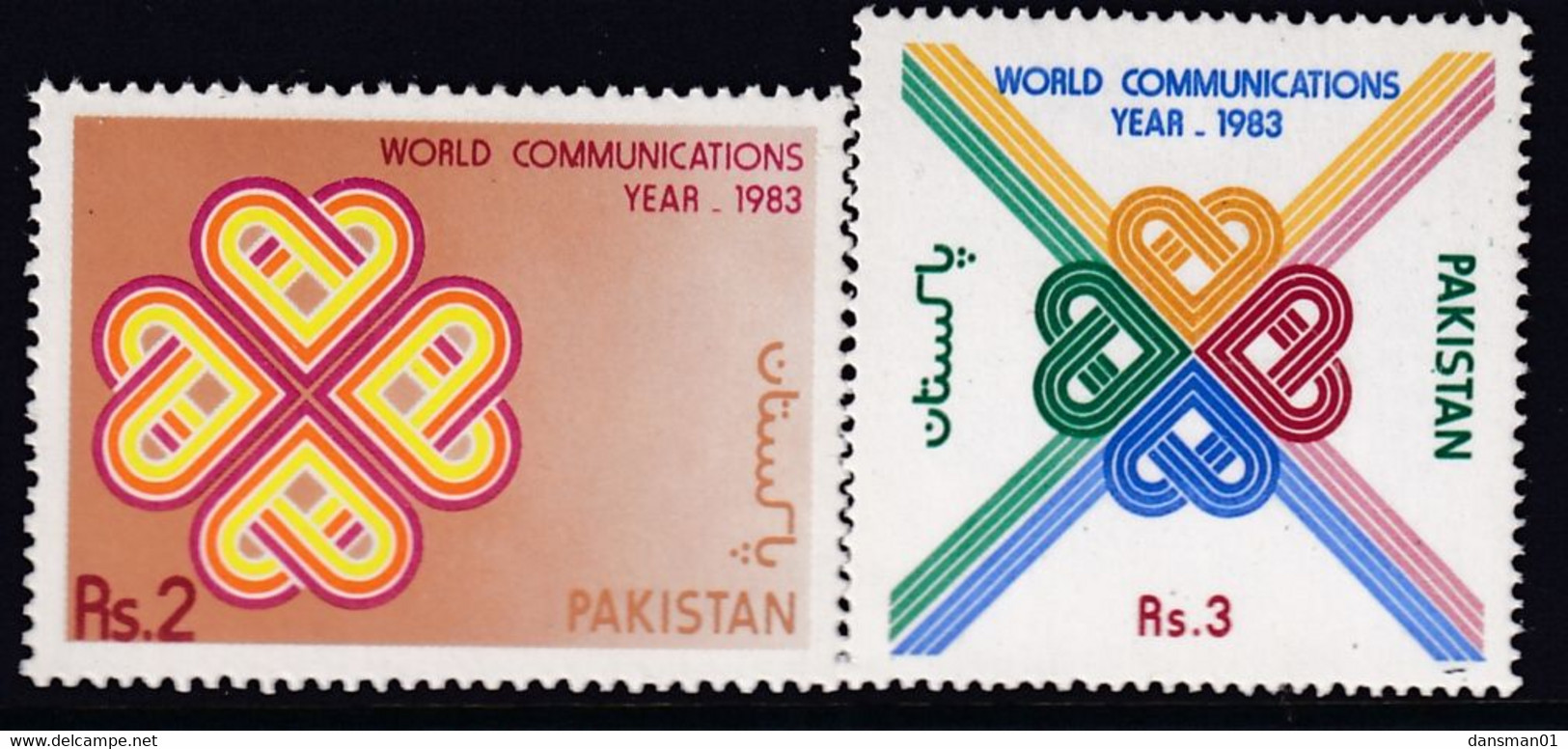 Pakistan 1983 World Communication Sc 593-94 Mint Never Hinged - Pakistan