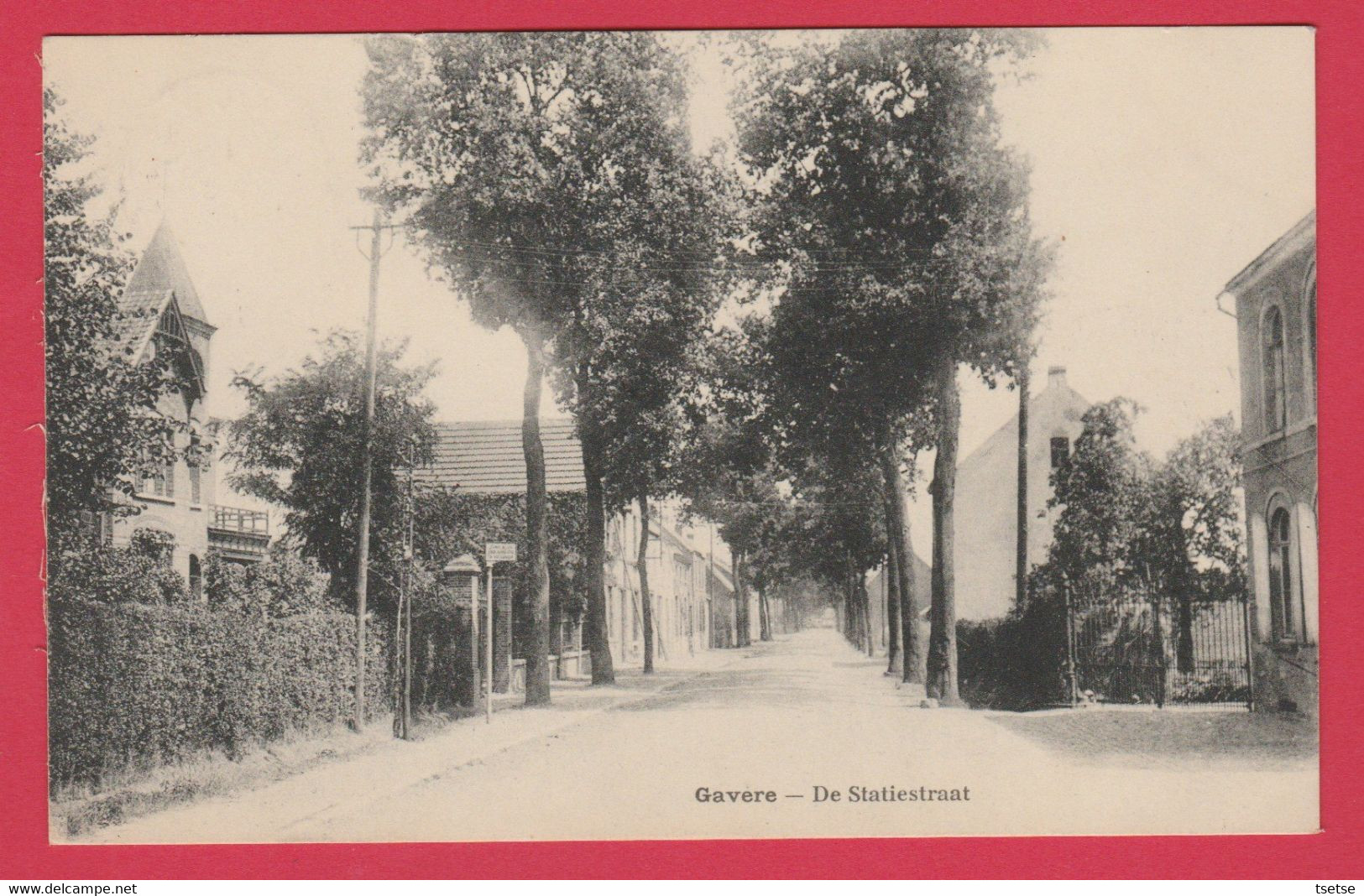 Gavere - De Statiestraat - 1922 ( Verso Zien ) - Gavere