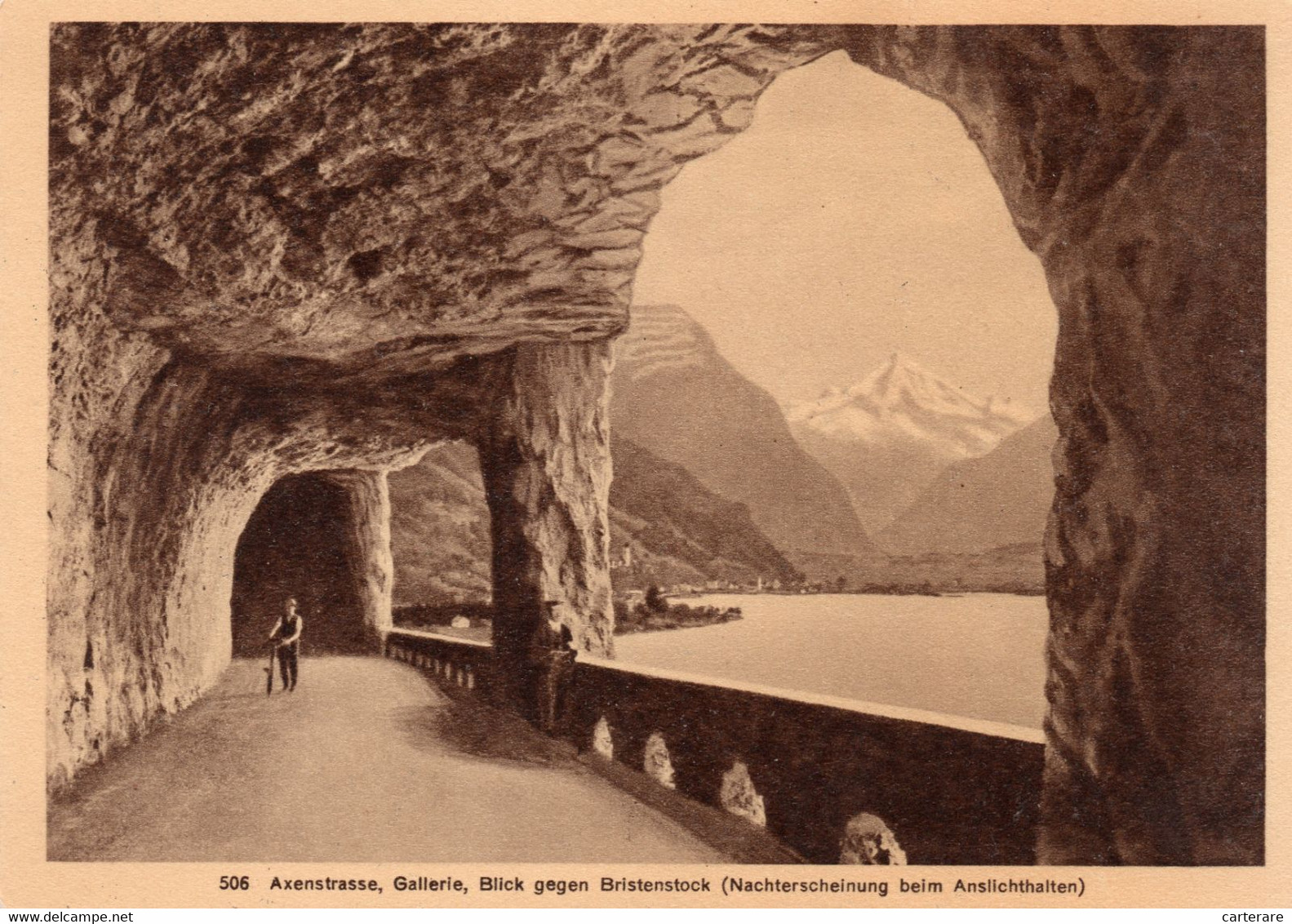 SUISSE,SCHWEIZ,SVIZZERA,SWITZERLAND,HELVETIA,SWISS,URI,AXENSTRASSE,TUNNEL,CYCLISTE - Other & Unclassified