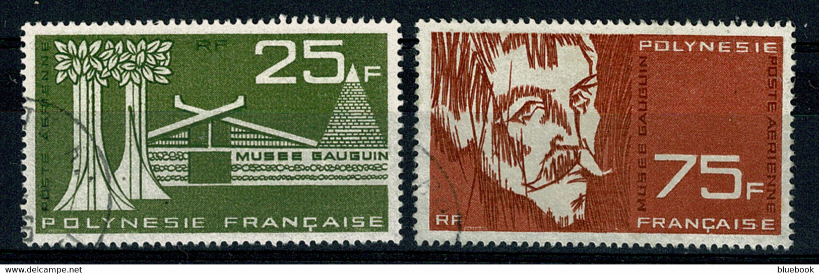 Ref 1562 - 1965 French Polynesia - Gauguin Museum 25f & 75f - Fine Used Stamps - France Colonies - Used Stamps