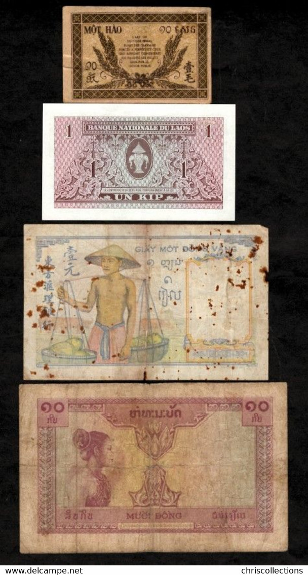 MONDE - Lot De 10 Billets ETRANGERS Différents - Laos