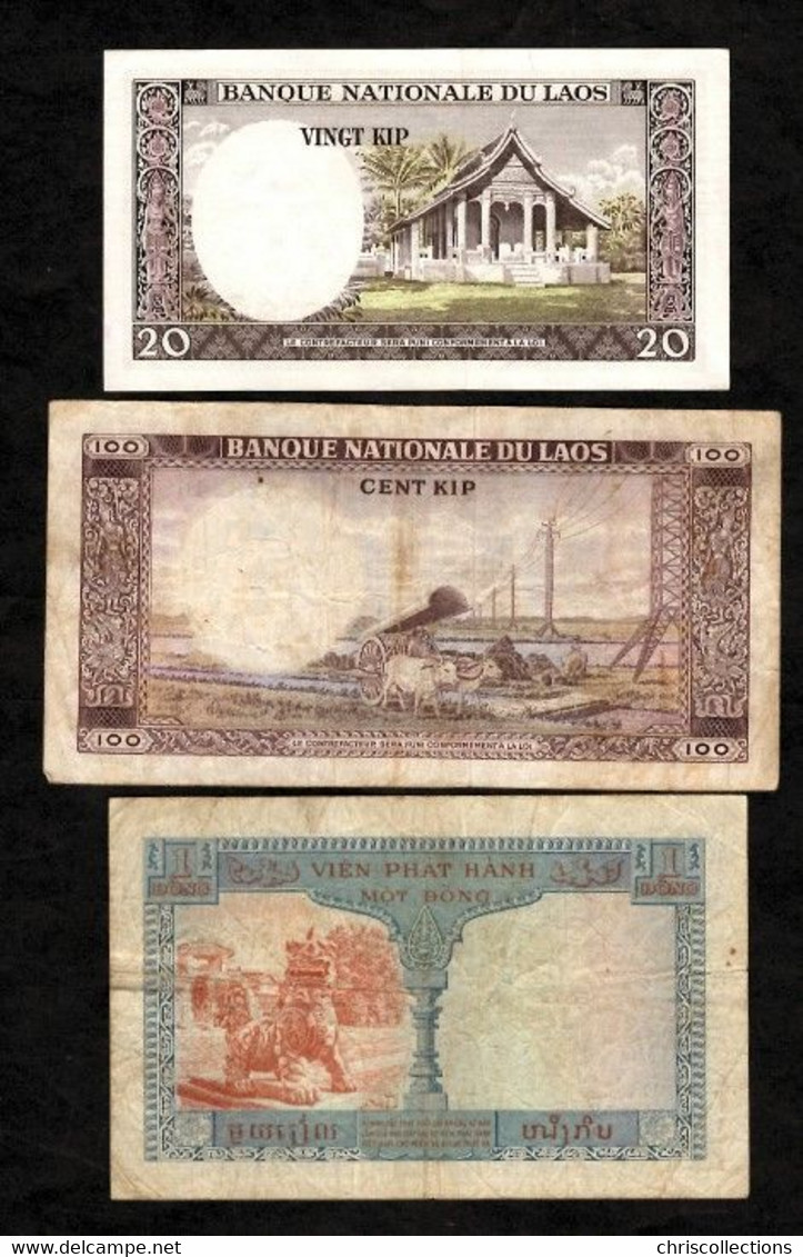 MONDE - Lot De 10 Billets ETRANGERS Différents - Laos