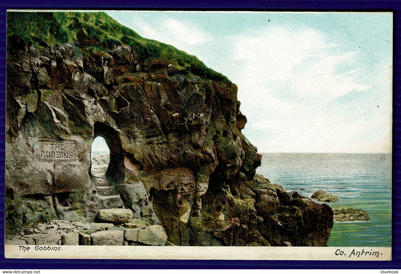 Ref 1564 -  Early Postcard - The Gobbins County Antrim- Ireland - Antrim