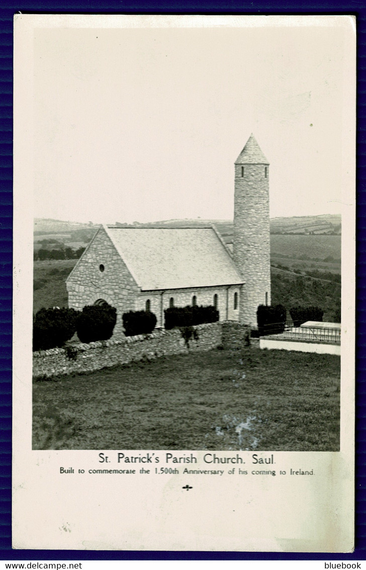 Ref 1564 -  Early Postcard - St Patrick's Parish Church - Saul - County Down Ireland - Down
