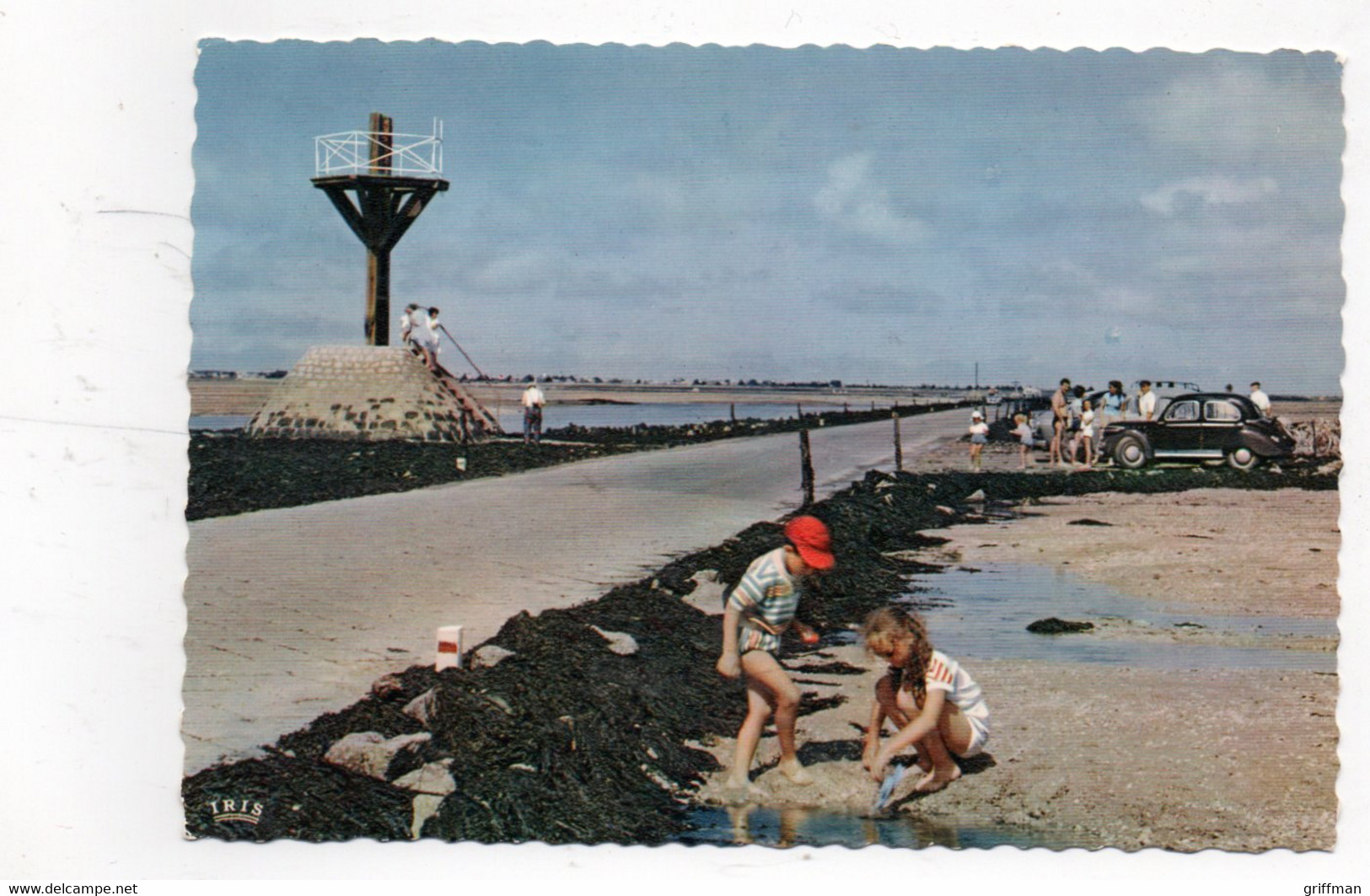 ILE DE NOIRMOUTIER PASSAGE DU GOIS BALISE DE DEPART DE BEAUVOIR 1954 CPSM GM TBE - Noirmoutier