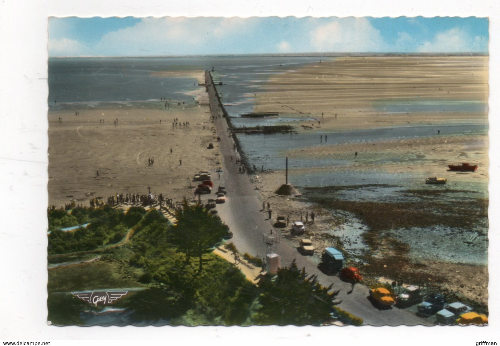 LA FRANCE VUE DU CIEL ILE DE NOIRMOUTIER PASSAGE DU GOIS 1966 CPSM GM TBE - Noirmoutier