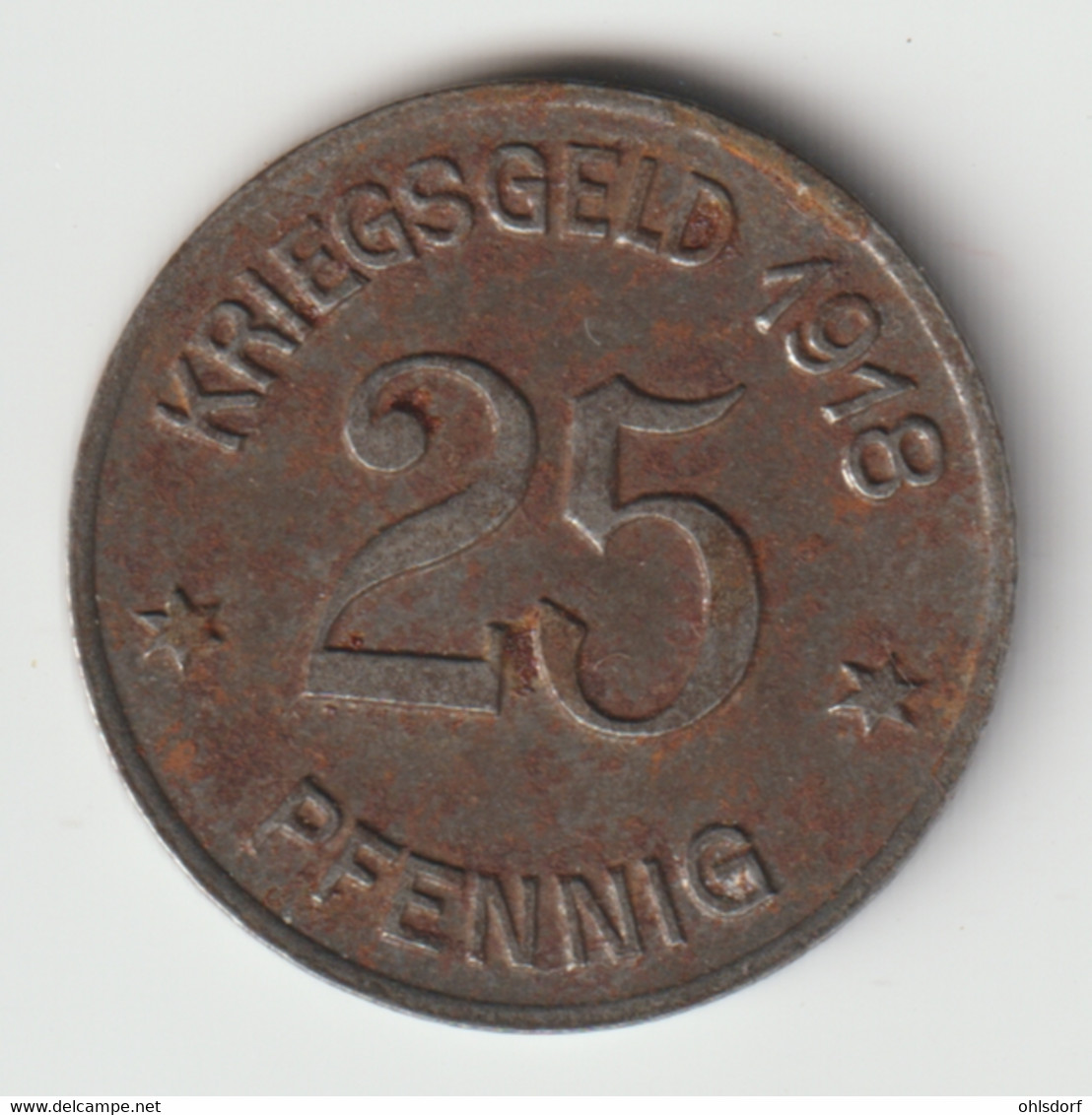 DEUTSCHES REICH - COBLENZ 1918: 25 Pfennig, Notgeld, Funck 80.2 - 25 Pfennig