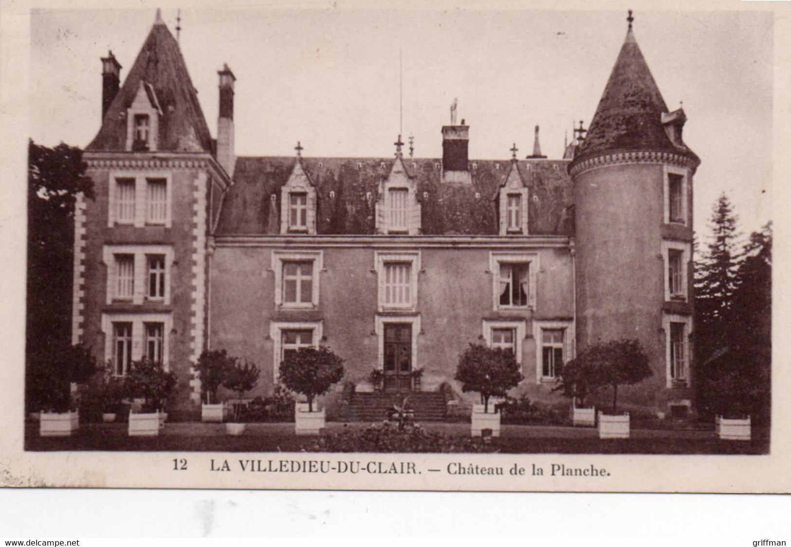 LA VILLEDIEU DU CLAIN CHATEAU DE LA PLANCHE 1932 TBE - La Villedieu Du Clain
