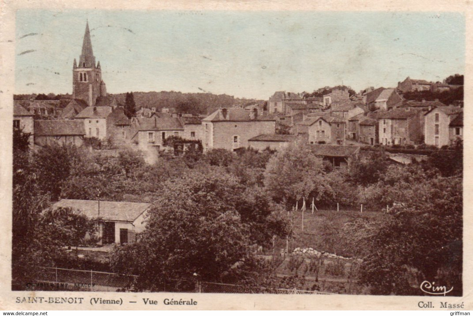 SAINT BENOIT VUE GENERALE 1943 TBE - Saint Benoit