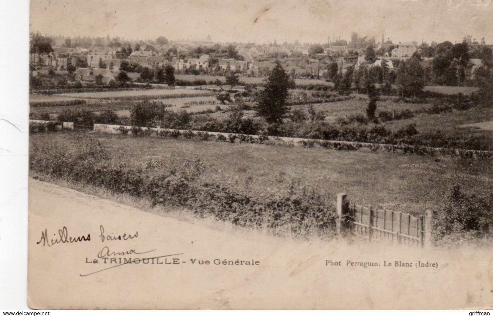 LA TRIMOUILLE VUE GENERALE 1904 PRECURSEUR TBE - La Trimouille