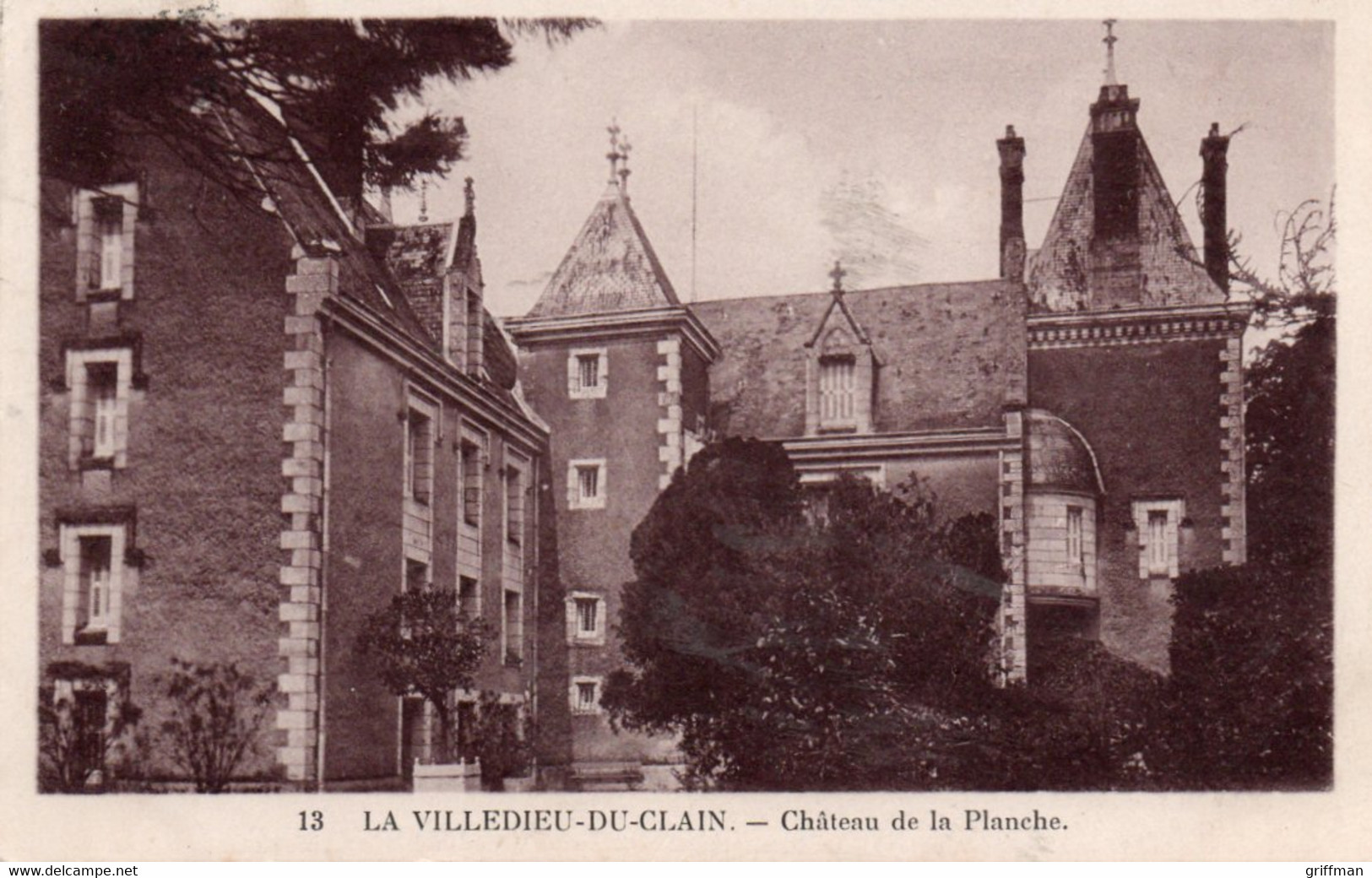 LA VILLEDIEU DU CLAIN CHATEAU DE LA PLANCHE TBE - La Villedieu Du Clain