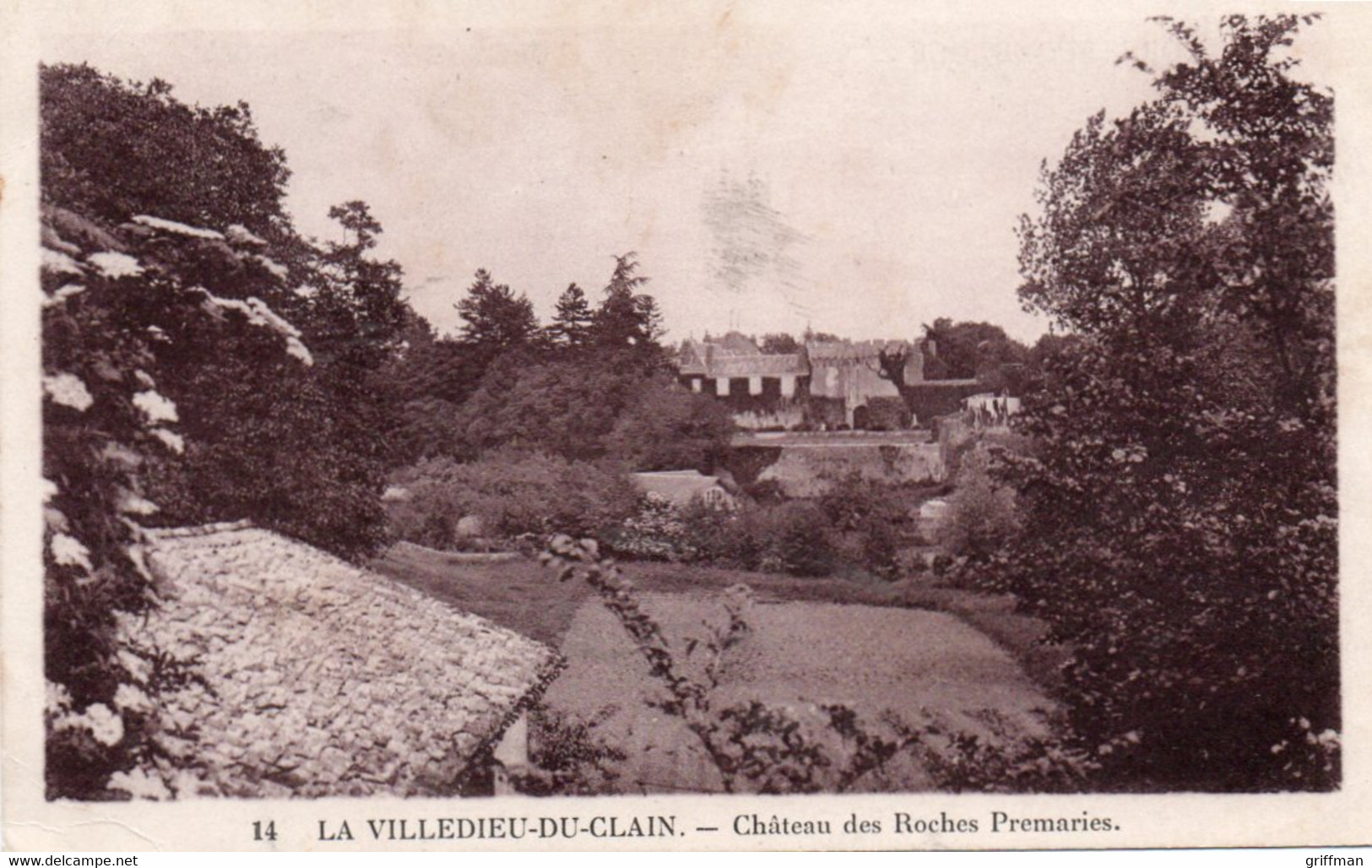 LA VILLEDIEU DU CLAIN CHATEAU DES ROCHES PREMARIES TBE - La Villedieu Du Clain