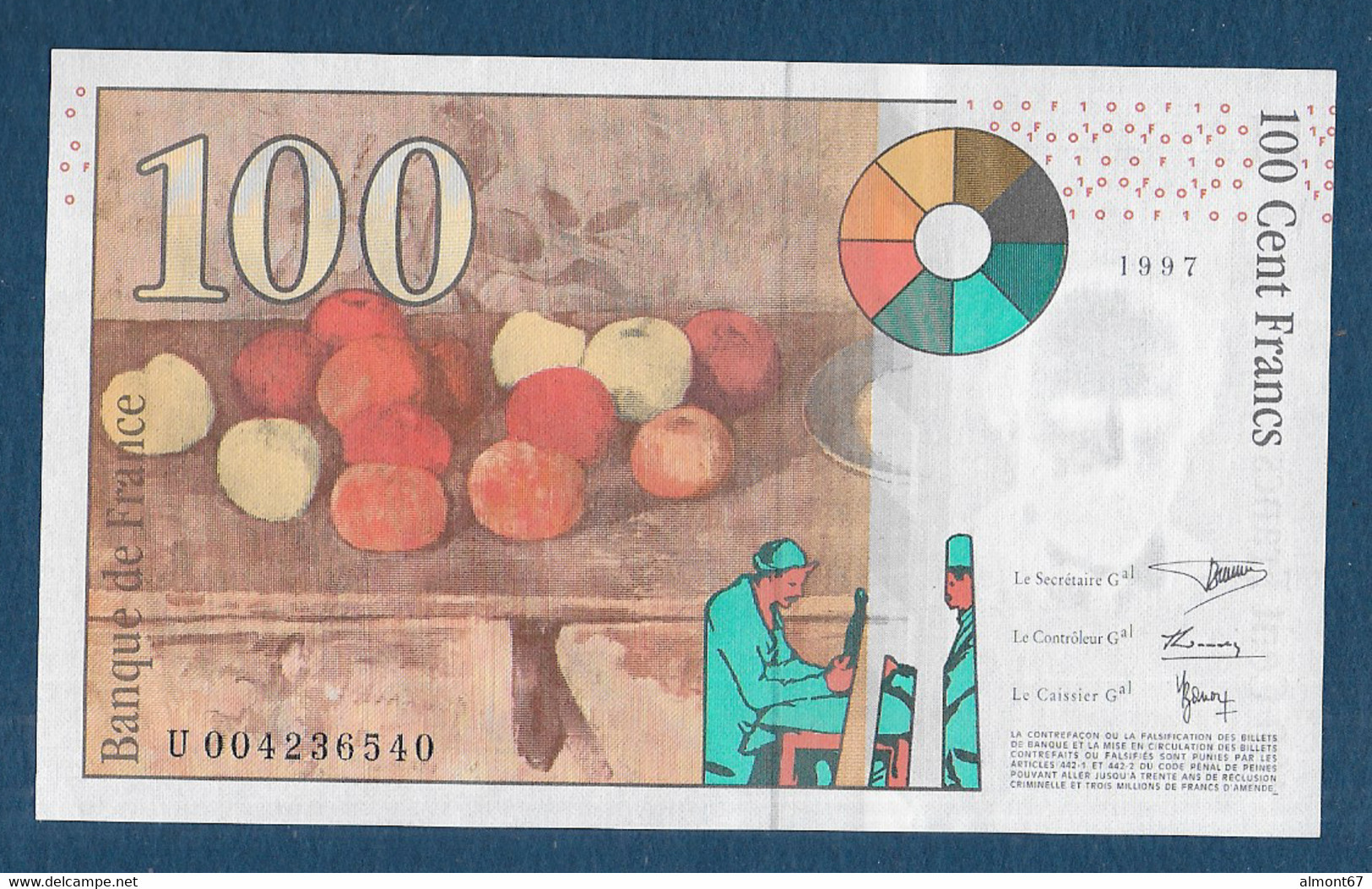 France - 100 Francs  CEZANNE  1997  NEUF - 100 F 1997-1998 ''Cézanne''