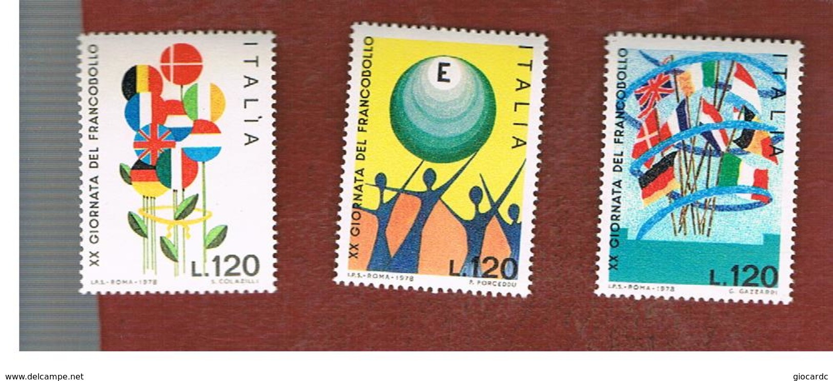 ITALIA - UN.1435.1437 - 1978  GIORNATA DEL FRANCOOLLO  (SERIE COMPLETA DI 3)   - NUOVI **(MINT) - 1971-80:  Nuovi