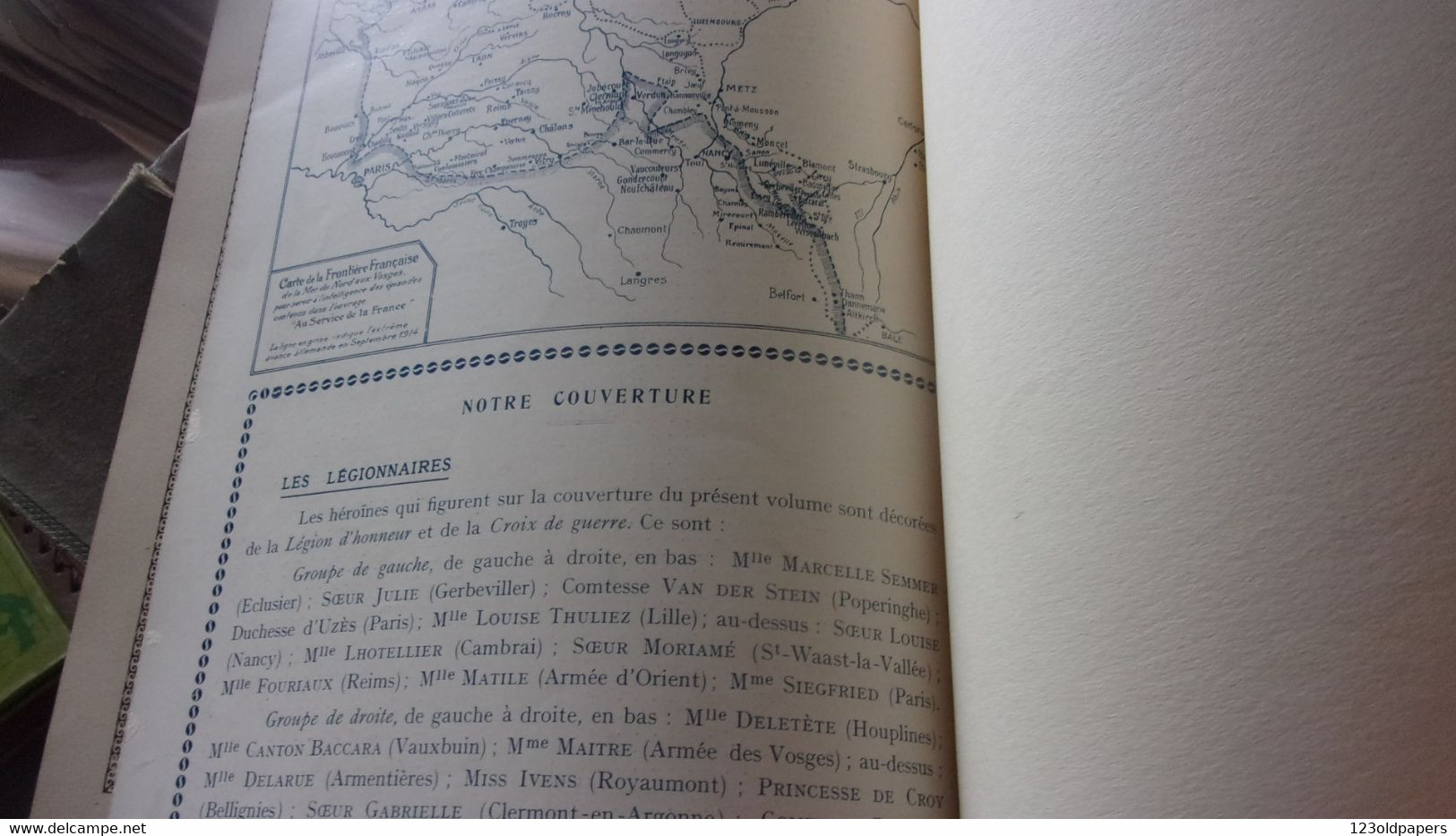 ♥️ ♥️TRES RARE 1919 Au service de la France. Les décorées de la Grande Guerre  Léa Berard-Camourteres NOMINATIF LIEUX