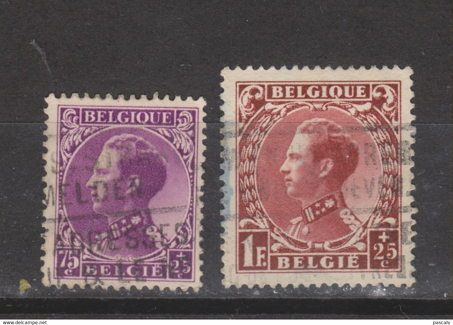 COB 391 - 393 Oblitérés - 1934-1935 Léopold III