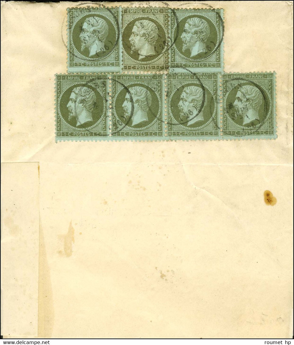 Càd GISORS (26) 11 SEPT. 71 / N° 19 (7) Sur Imprimé De La Société De Secours Aux Blessé Signé Flavigny. - TB. - R. - 1862 Napoleon III