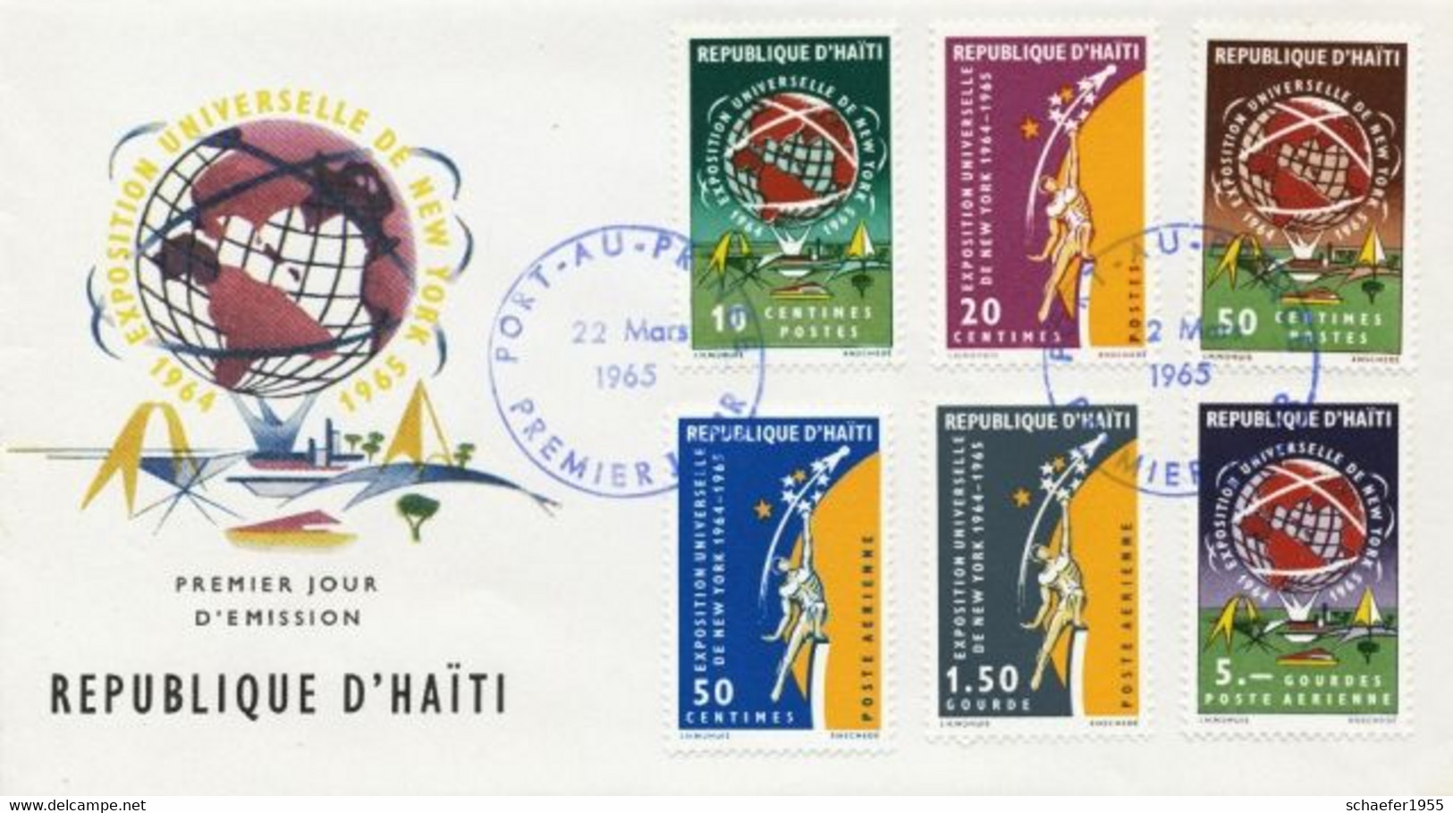 Haiti 1966 Education FDC + Stamp Perf. - Oceania