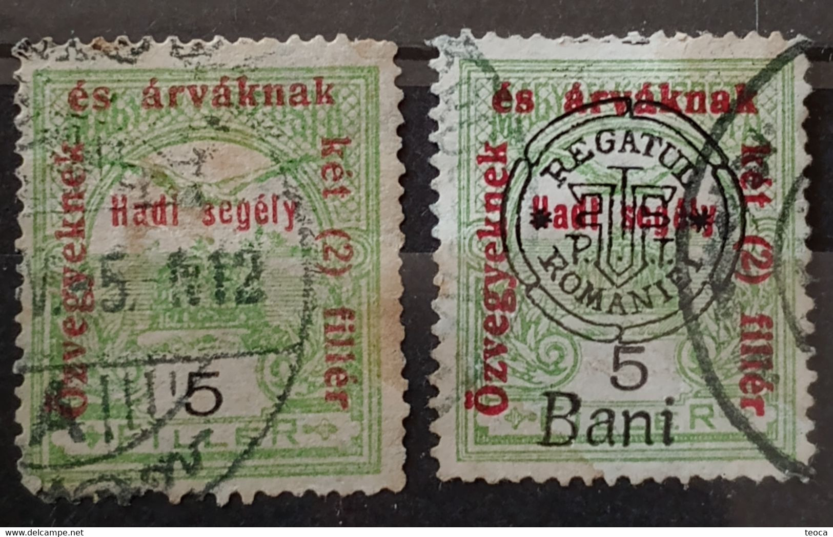 Transylvania 1904 Romania 1904 Cluj Oradea  OccupationTimbru Ajutor , Revenue Stamps Used - Transsylvanië