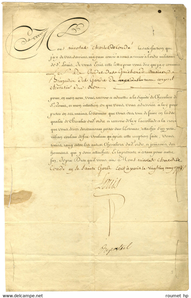 LOUIS XVI (1754-1793), Roi De France. - Autogramme & Autographen