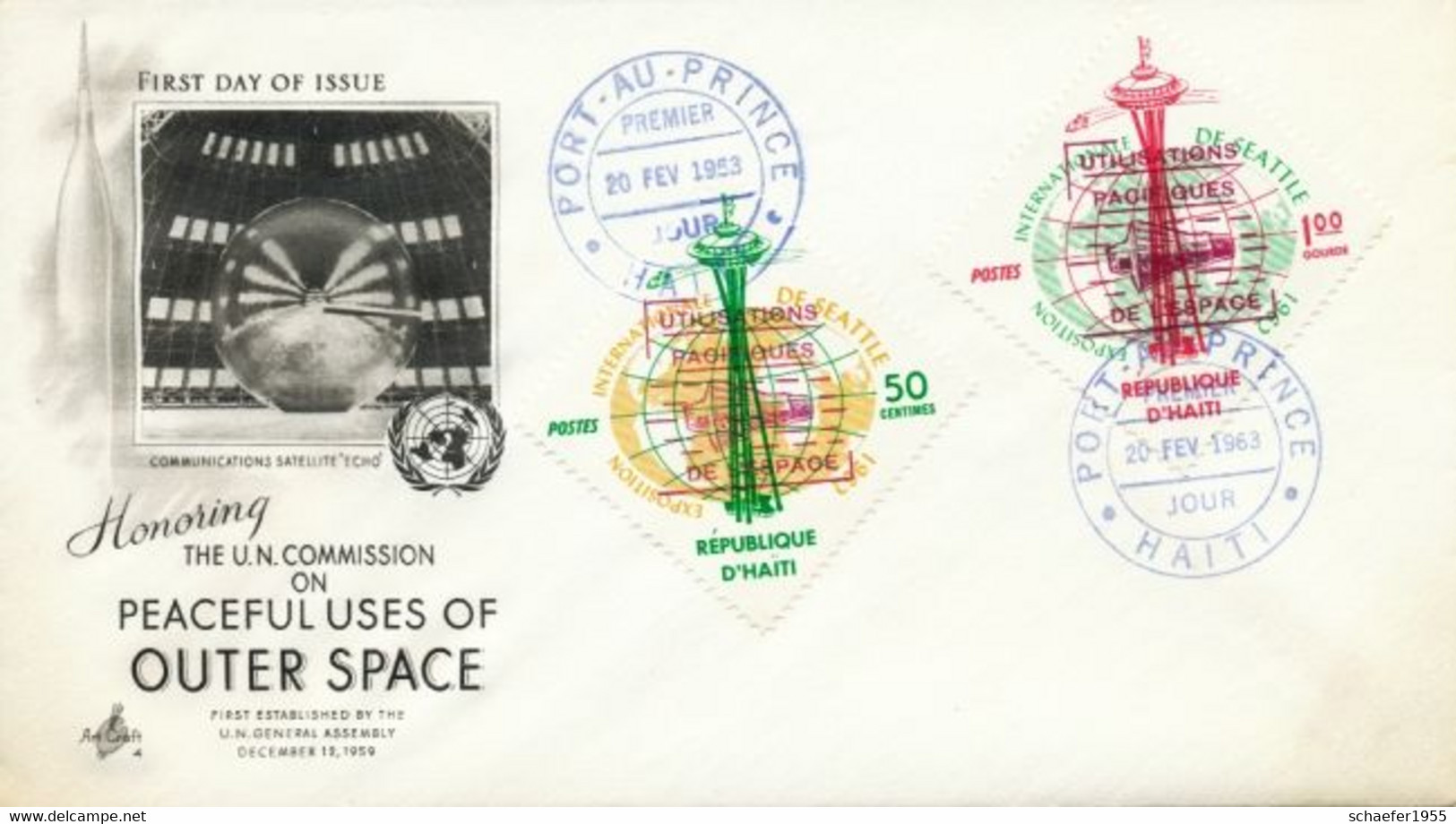 Haiti 1963 Internationale Exposition 4x FDC Overp. Perf. + Stamps Overp. Perf. - Oceanía