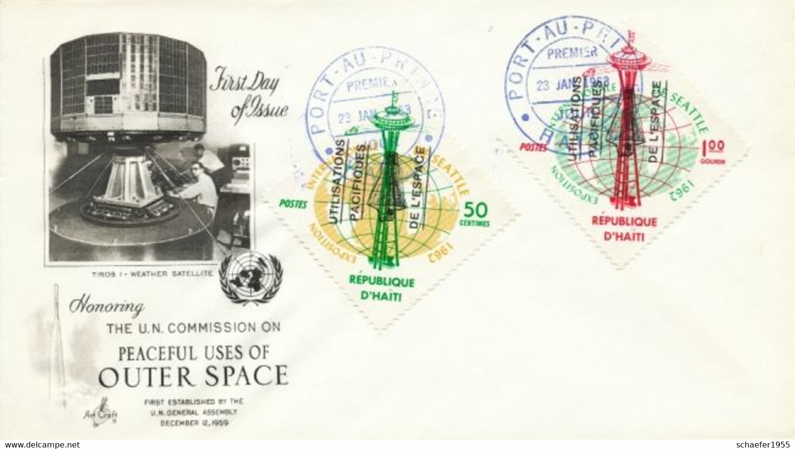 Haiti 1963 Internationale Exposition 4x FDC Overp. Perf. + Stamps Overp. Perf. - Océanie