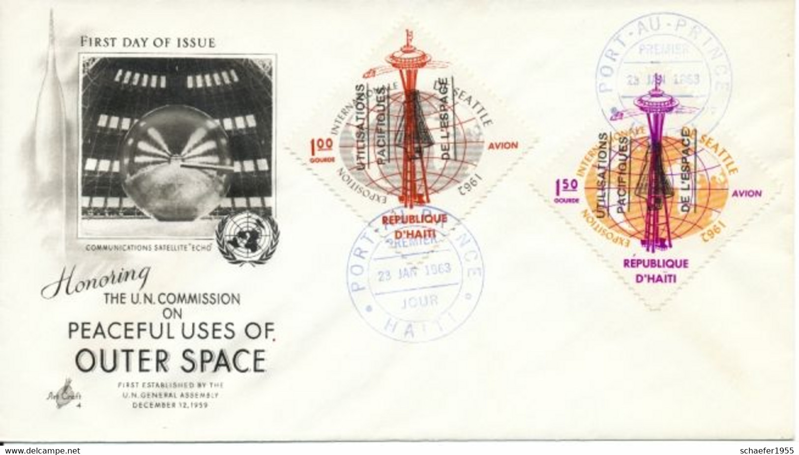 Haiti 1963 Internationale Exposition 4x FDC Overp. Perf. + Stamps Overp. Perf. - Oceanía