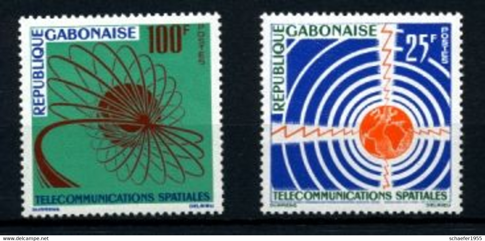 Gabon, Gabun 1963 Telecommunication FDC + Stamps Perf. - Africa