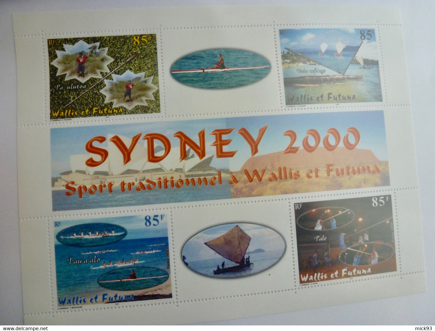 Wallis & Futuna BF 9 Sydney 2000 - Hojas Y Bloques