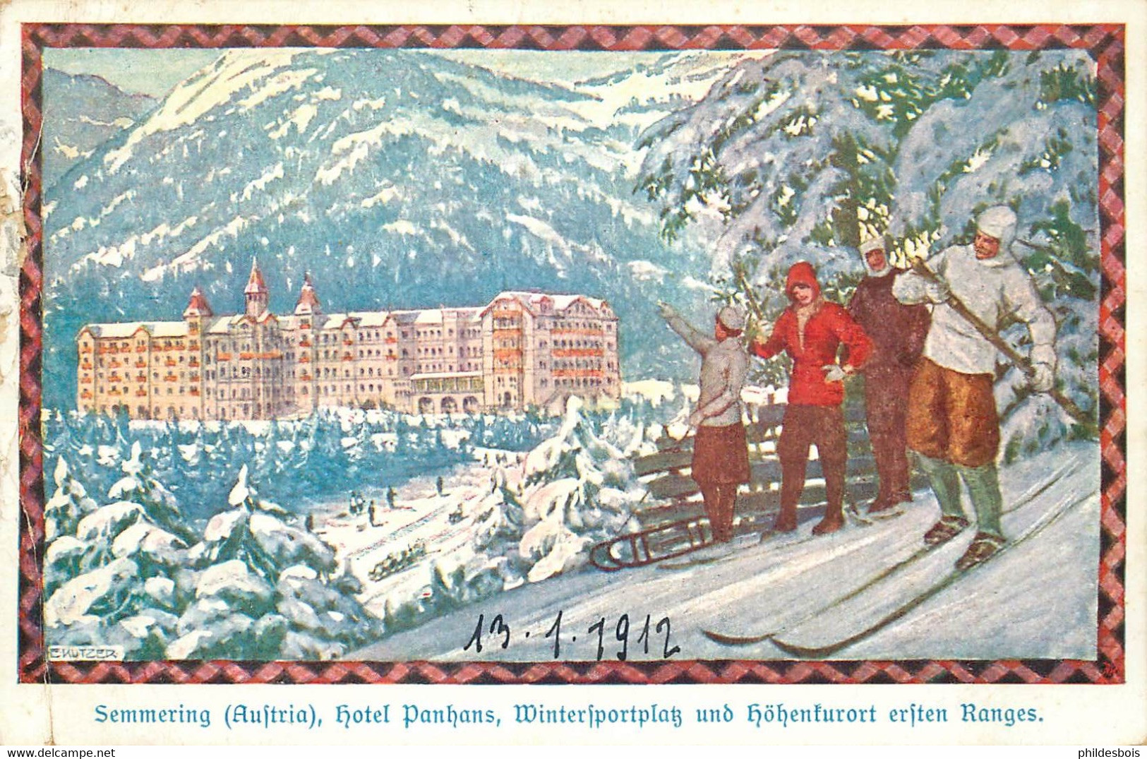 AUTRICHE  SEMMERING  Hotel Panhans (coteghe) - Semmering